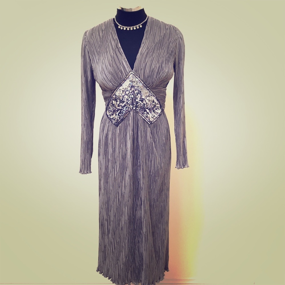 VTG silver/sequin midi dress RICKY LANE SOLD